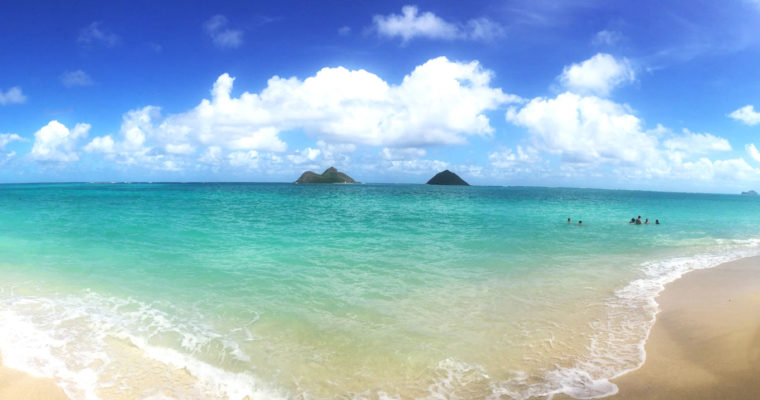 Getting lost in the blue of Lanikai Beach